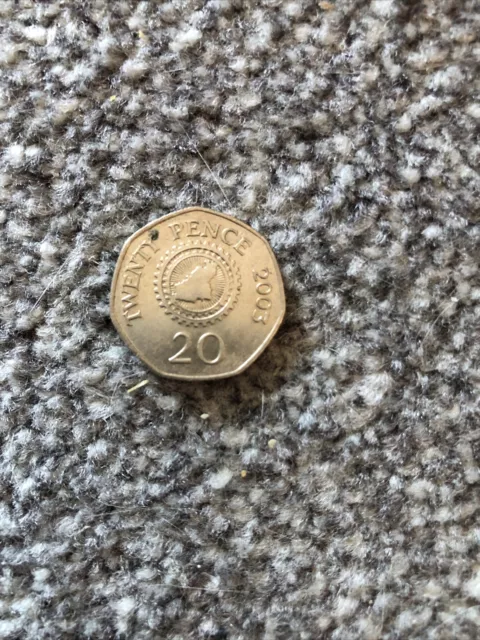 20p Twenty pence coin,  2003 Bailiwick Of Guernsey