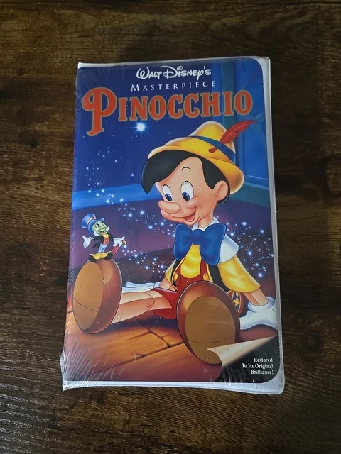 Pinocchio Menu PINOCCHIO DISNEY'S MASTERPIECE VHS Clamshell Brand NEW Factory Sealed £ ...