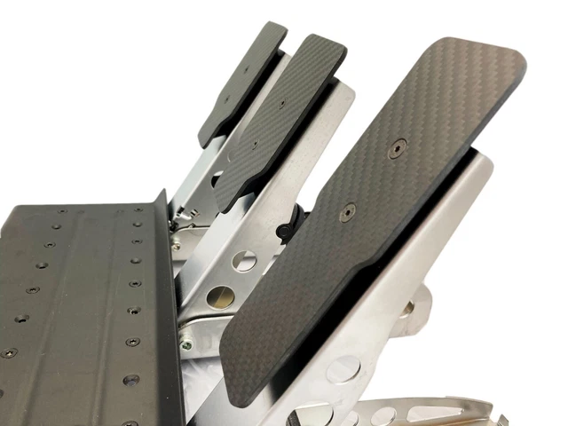 Plaques De Pédales En Fibre De Carbone Pour Volant Racing - Compatible Fanatec CSL, Moza SR-P