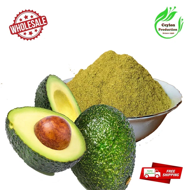 Avocado Fruchtpulver Mehl 100% Bio & rein aus Sri Lanka Ceylon Home Garde