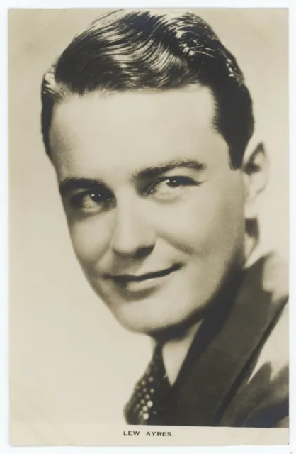 Movie Actor Lew Ayres Vintage Film Weekly RP Plain Back Photo Card