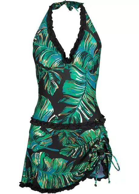 Palm Leaf Swim Dress by bonprix