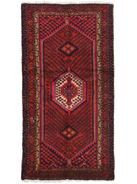 Farmhouse Boho Decor Vintage Tribal Red 2'9X5'4 Oriental Rug Hand-Knotted Carpet