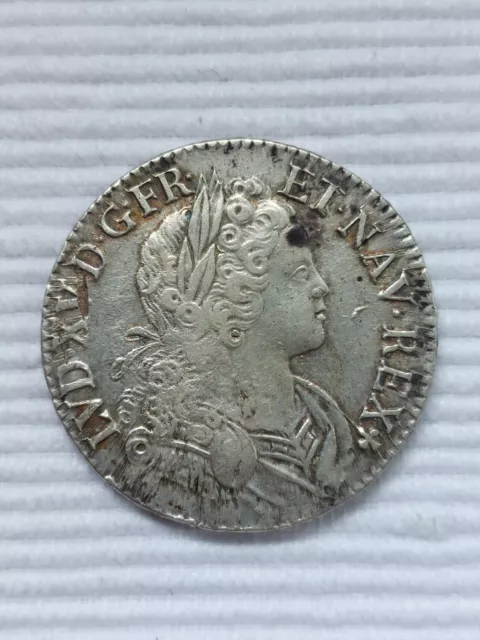 monnaie royale argent louis xv année 1718. 24,15 g