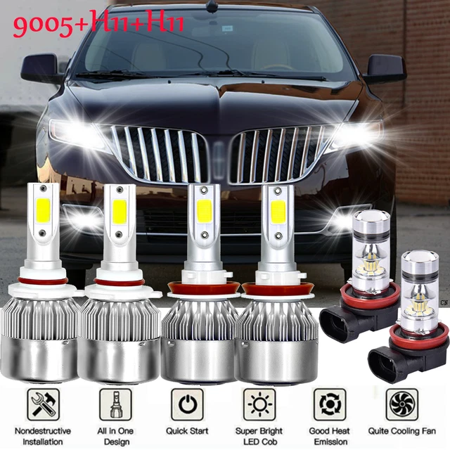 Fit Chevy Tahoe 2001-2006 6x Combo 9005 9006 LED Headlight Hi/Lo 880 - Foto 14