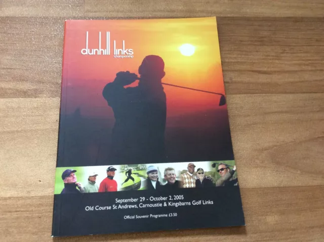 Dunhill Links Championship 2005 Souvenir Programme - Freepost Uk