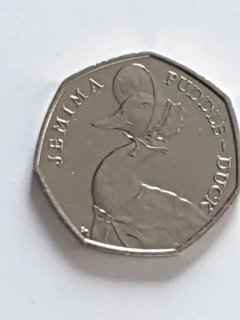 JEMIMA PUDDLE- DUCK 50P  Fifty Pence COIN 2016