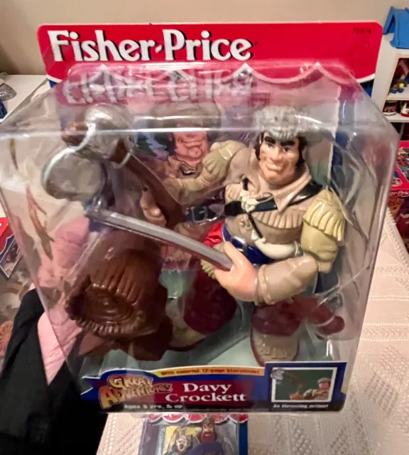 Fisher Price Great Adventures Rare Davy Crockett NIB