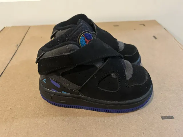 Nike Air Jordan Force Fusion AF8 ‘Black Grape’ 385069-041 Toddler Baby Size 5C