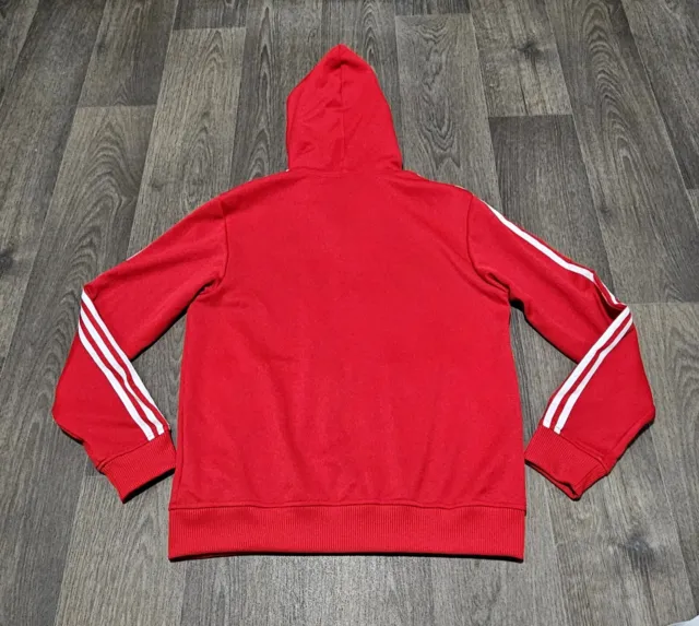 Adidas ' Hooded ' Jacket - Mens Medium  - Red - Excellent Condition 2