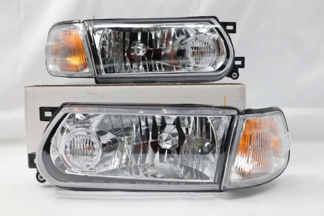 New-91-92-93-94-Clear Headlights Corner Lamp Lights For Nissan B13 Sentra & SE-R