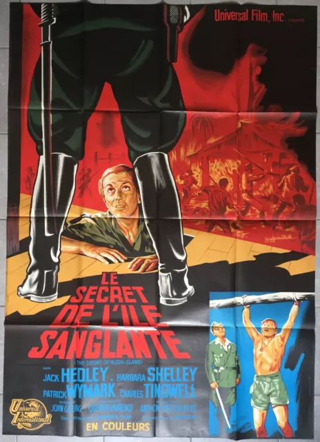 Affiche LE SECRET DE L'ILE SANGLANTE Secret of Blood Island JECK HEDLE 120x160cm