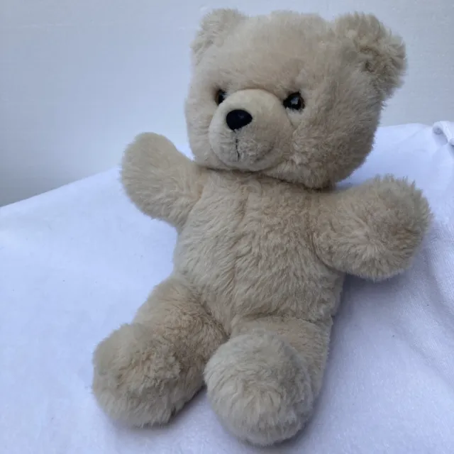 Teddy Bear Blonde 13" Plush Toy Stuffed Animal Soft Cute Cuddly Lovey