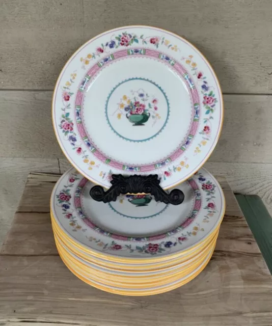 Royal Doulton Urn Dinner Plates Chinoiserie Set Of 11