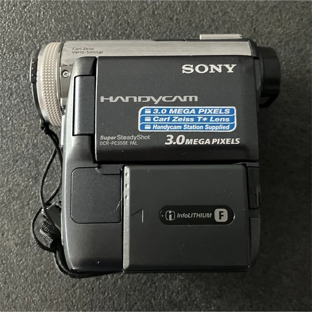 SONY HANDYCAM DCR-PC350E MiniDV zoom óptico negro/plateado 10x num