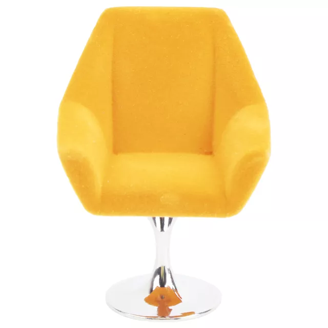 (yellow)FEYV Mini Furniture Chair Soft Doll House Accessories Armchair For