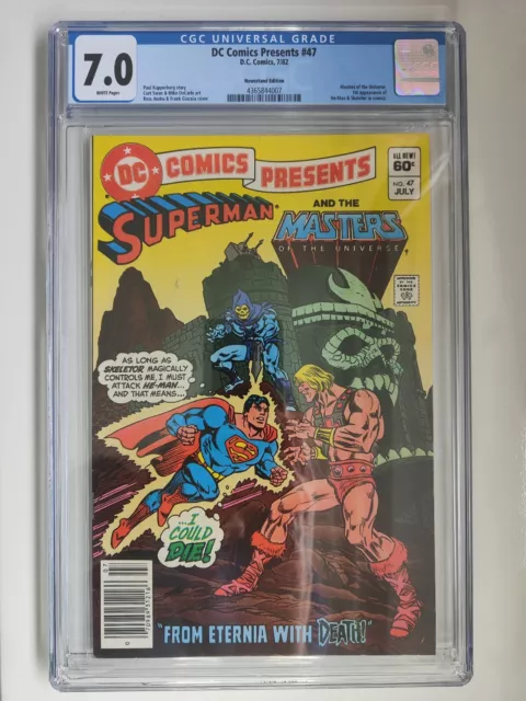 DC Comics Presents #47 CGC 7.0 WHITE 1st Printing 1st He-Man and MOTU