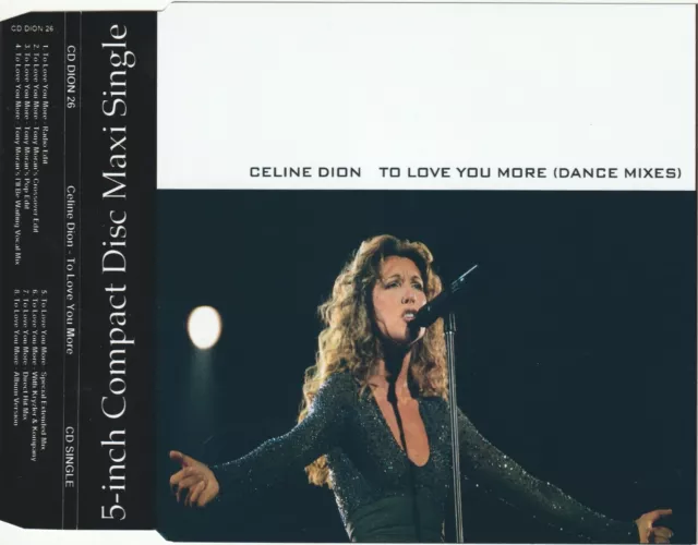 CELINE DION To Love You More : limited edition 8 Track CD Single : very rare