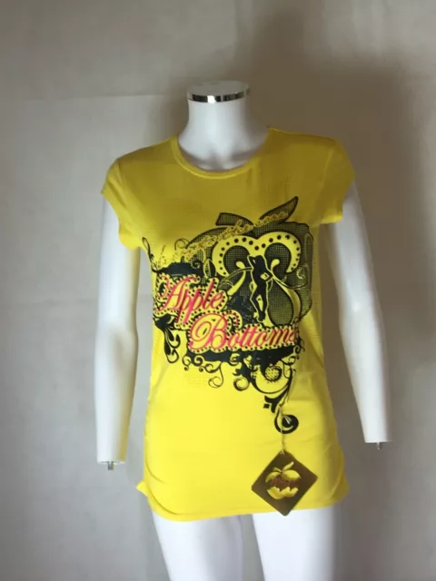 Limited Edition Apple Bottoms Ladies T-Shirt AHT8300 Yellow Bargain Cheap Sale