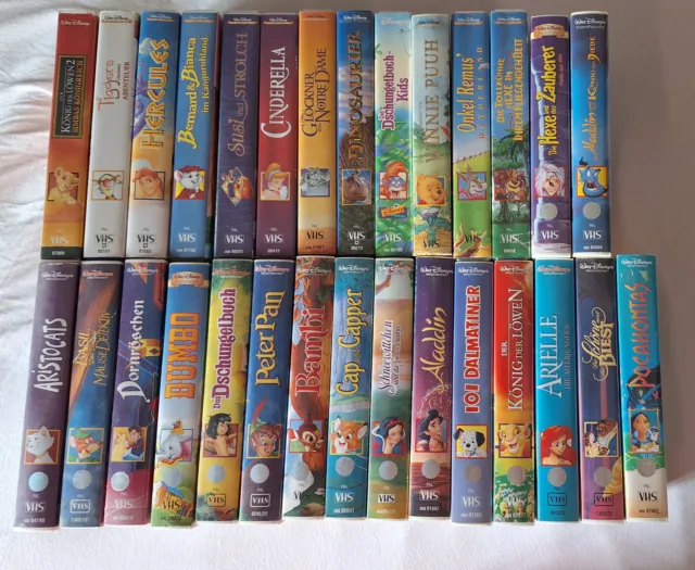 VHS Kassetten Walt Disney mit Hologramm