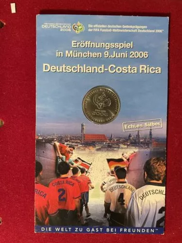 Silbermedaille FIFA, Eröffnungsspiel 2006 Deutschland - Costa Rica in München