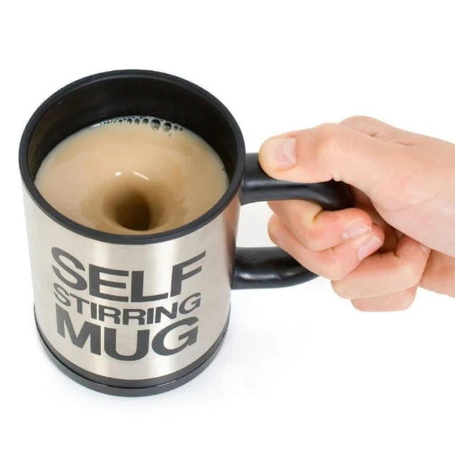 Selbstrührende Tasse Selbstumrührender Edelstahl Becher Kaffeetasse