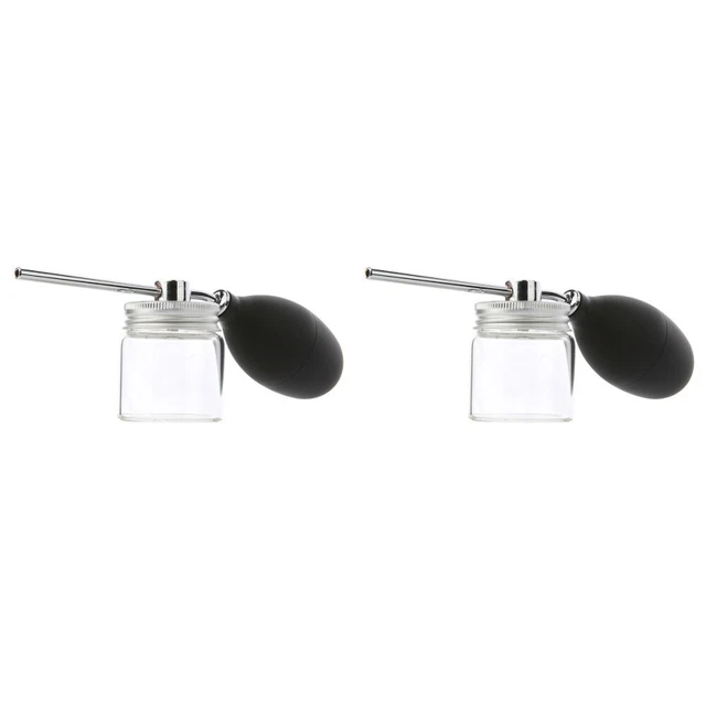 2 Pack Glas Staubtuch Haarfasern Für Dünner Werdendes Pulversprühpumpe
