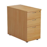 First 3 Drw Desk High Deep Beech