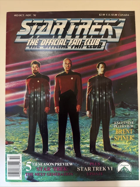 STAR TREK THE Official Fan Club Magazine #82 Oct/Nov 1991 £8.02 ...