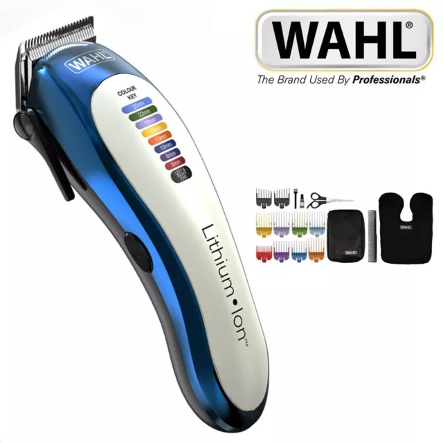 Wahl Colour Pro Lithium Hair Clipper Kit Cordless Trimmer with Quick Charge