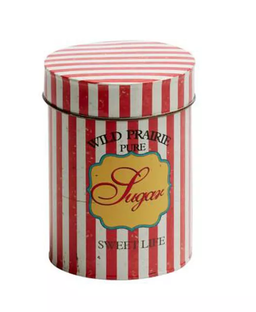 EJA - Dose "Sugar" (1375003) Dekodose Metalldose Zuckerdose Retro Shabby Vintage