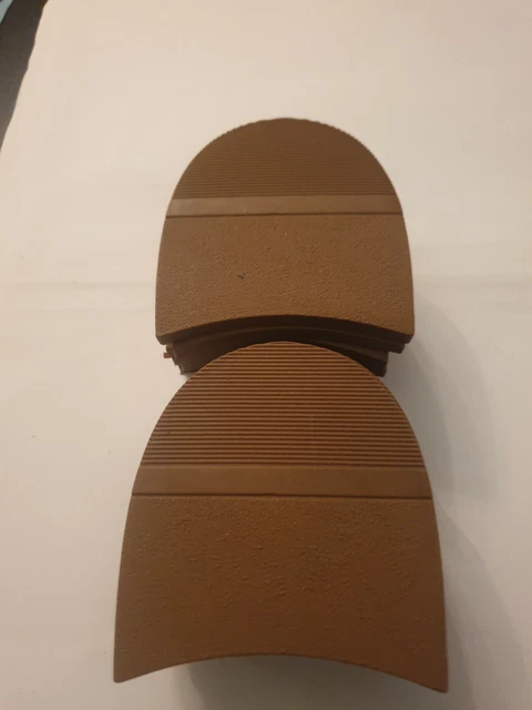 Shoe Repair Cobblers Care DIY Material PU Rubber Heels 3" Brown Beige BB2