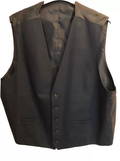 Mens Marks And Spencer Linen Blend Navy Jacket And Waist Coat. 48 Inc  & Xxxl