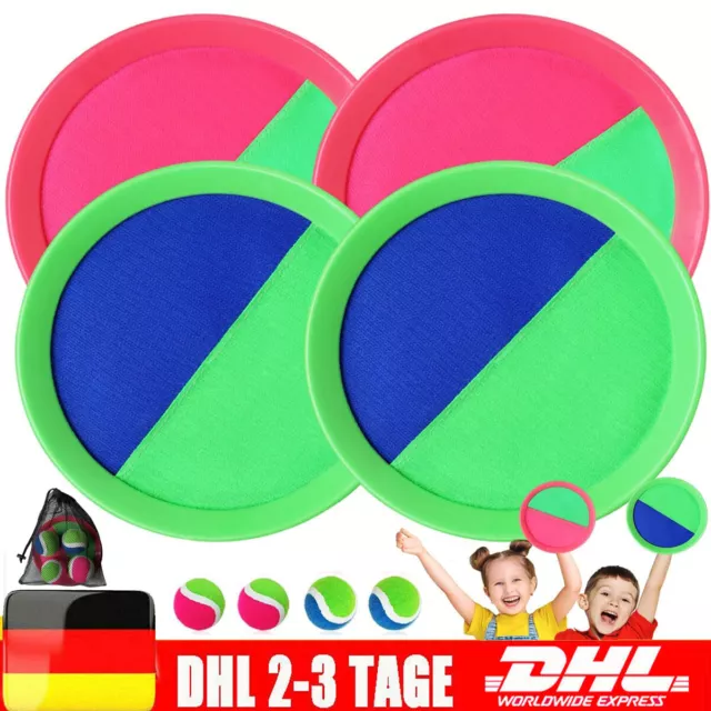 Outdoor Spiele für Kinder Klettballspiel Gartenspielzeug, Völkerball Set 8 Ball