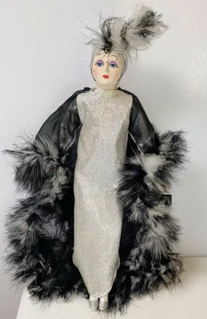 Seymour Mann Art Deco 18” Porcelain Bisque Fashion Doll w/Tag