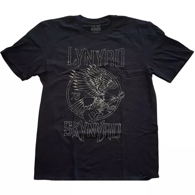 Lynyrd Skynyrd '73 Eagle Guitar T-Shirt Black New