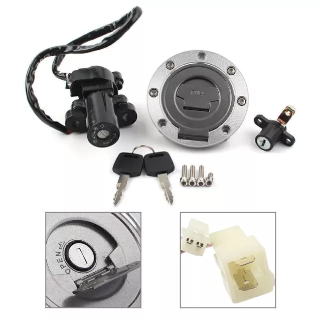 Zündschalter Fuel Gas Cap Seat Lock Key Fit Yamaha FZ09 FZ07 FZ1/FZ6/FZ8/N/S