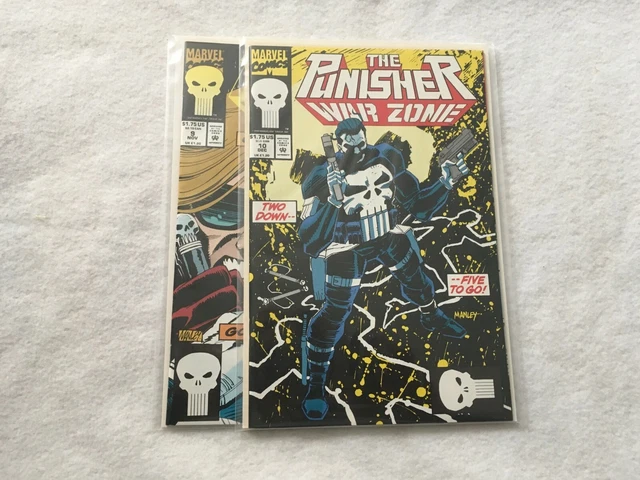 Lot Of 2 - The Punisher War Zone #9 & #10 - 1992 - Marvel Comics - Lot 175