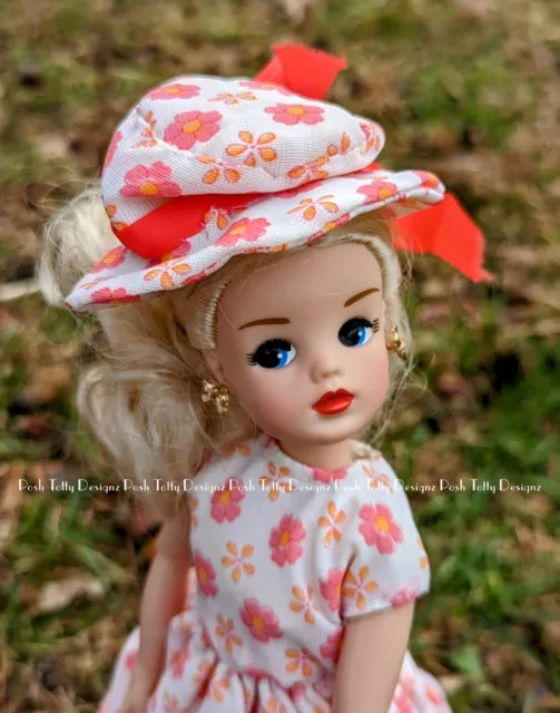 NO BAMBOLA Abito Vintage Stile Sindy Prairie Cofano Floreale anni '60 (BSC858)
