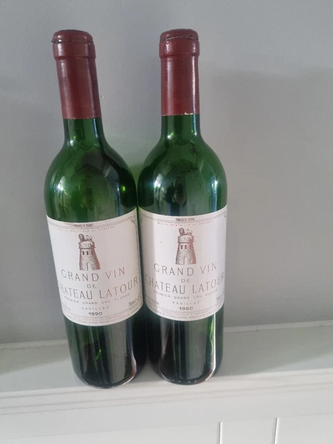 CHATEAU LATOUR 1990,  Grand Vin de LATOUR, VERY Rare, 2xEmpty Bottles.