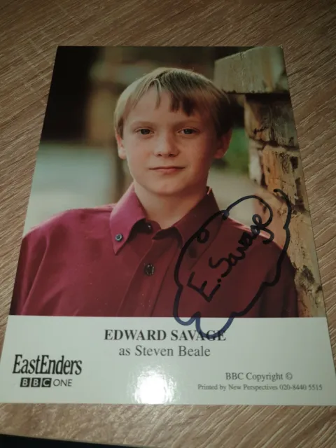 BBC EastEnders Steven Beale Hand Signed Cast Card Autograph