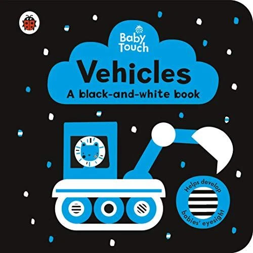 BABY TOUCH VEHICLES a blackandwhite book by Ladybird Board book