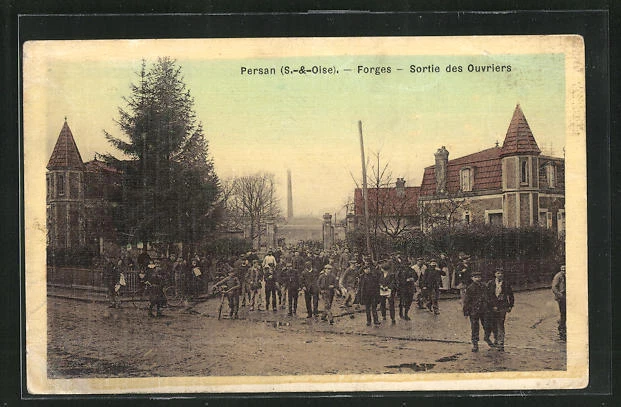 CPA Persian, Forges, Exit des Vouriers 1915