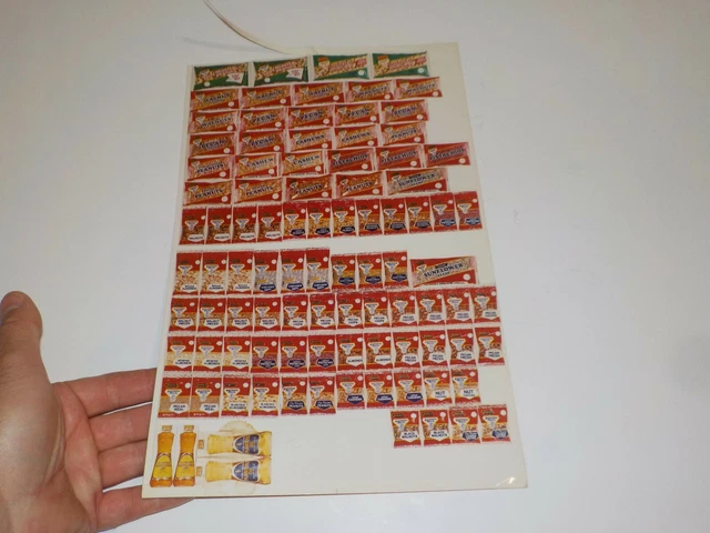Vintage Planters Advertising Stickers Sheet Promo Mr Peanut (A)