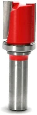 Freud 50-110 7/8-Inch x 1-Inch Top Bearing Flush Trim Bit (1/2-Inch Shank) , Red