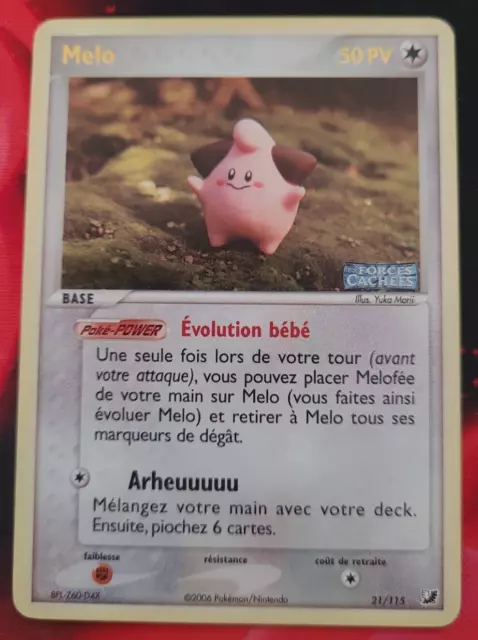Pokemon - Melo Holo Reverse 21/115 - Ex Forces Cachées - Titre Or - Français