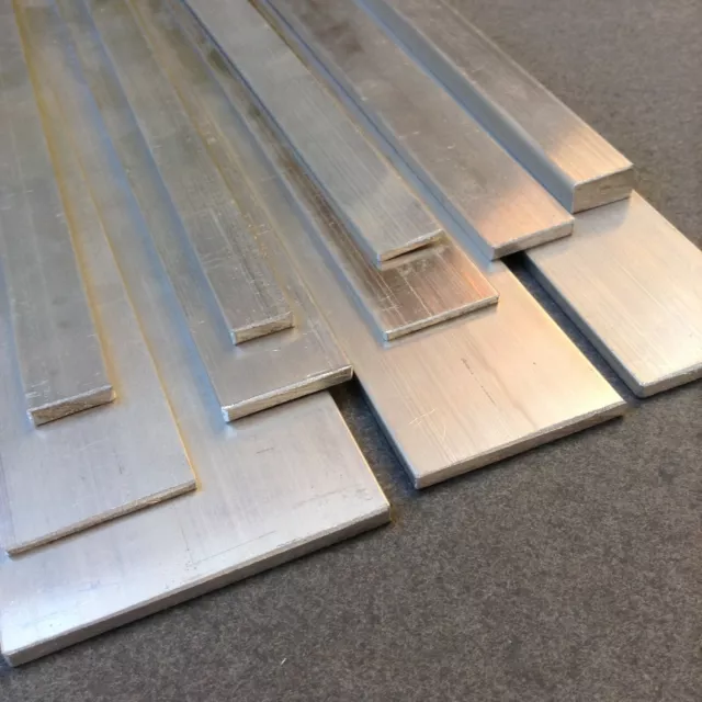 1pc Aluminium Flat Bar 300mm long, 10mm, 12mm, 20mm, 50mm  Alloy Grade 6060 / T5 2