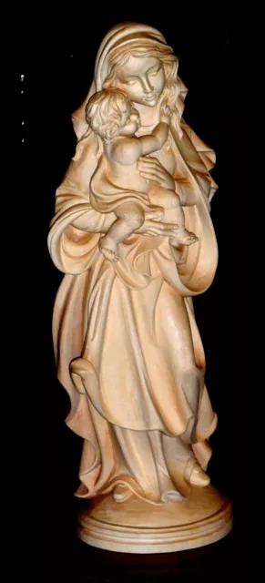 Große neue wunderschöne Marienfigur, Maria mit Kind, Madonna, Holz, Mary wood