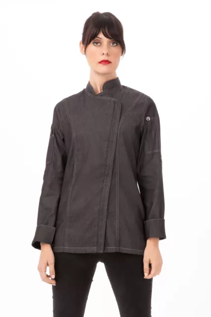 Chef Works Womens Gramercy Denim Chef Coat (EXWDZ002)