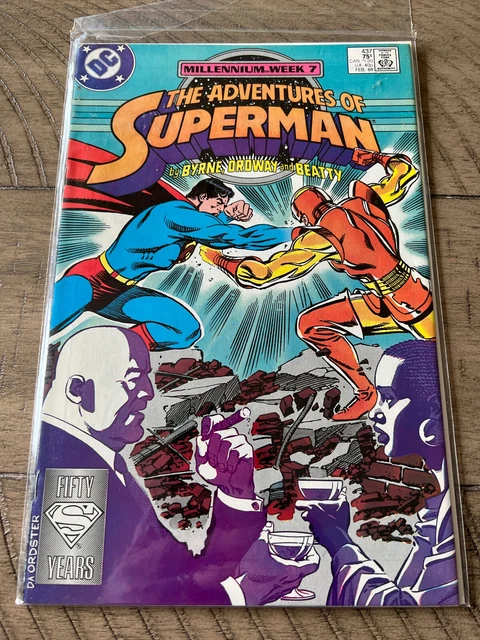 Adventures Of Superman #437 Feb 1988 DC Comic Book Byrne Ordway Beatty Millenium